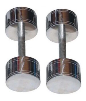 Steel Chrome Dumbells 12 Kg (6 Kg Each)