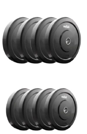 KRAZY RUBBER WEIGHT LIFTING PLATES 2 KG (SET OF 2PC.) 1 KG EACH