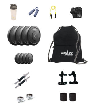 Krazy 30 kg home gym set Pro combo