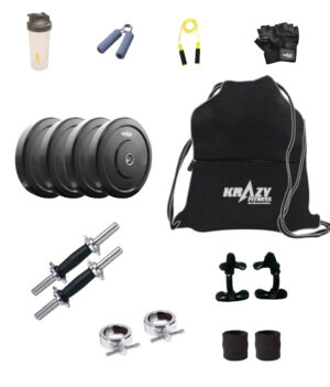Krazy 12KG (3KGX4PC.) RUBBER PLATES PRO COMBO