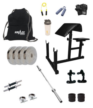 Krazy 8 kg home gym set Hammer-S