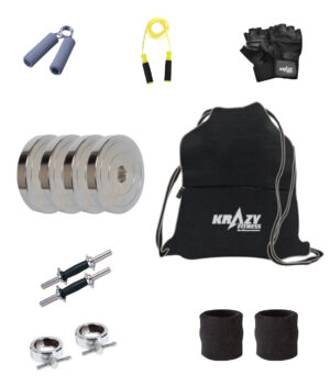 Krazy 8 kg home gym set Plus-S
