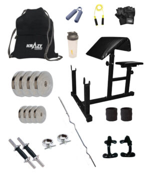 Krazy 32 kg home gym set Hammer-S