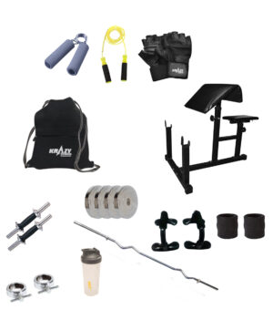 Krazy 12 kg home gym set Hammer-S