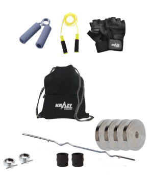Krazy 12 kg home gym set Plus-S