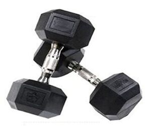 Krazy Fitness set of 2kg Hexagonal Rubber Fixed Weight 1kg each (Guaranteed lower price)