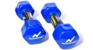 NODENS Unisex Metal Integrated PVC Best Vinyl Dumbbell (Pack of Two) 3kg @ ; PVC Dumbbells