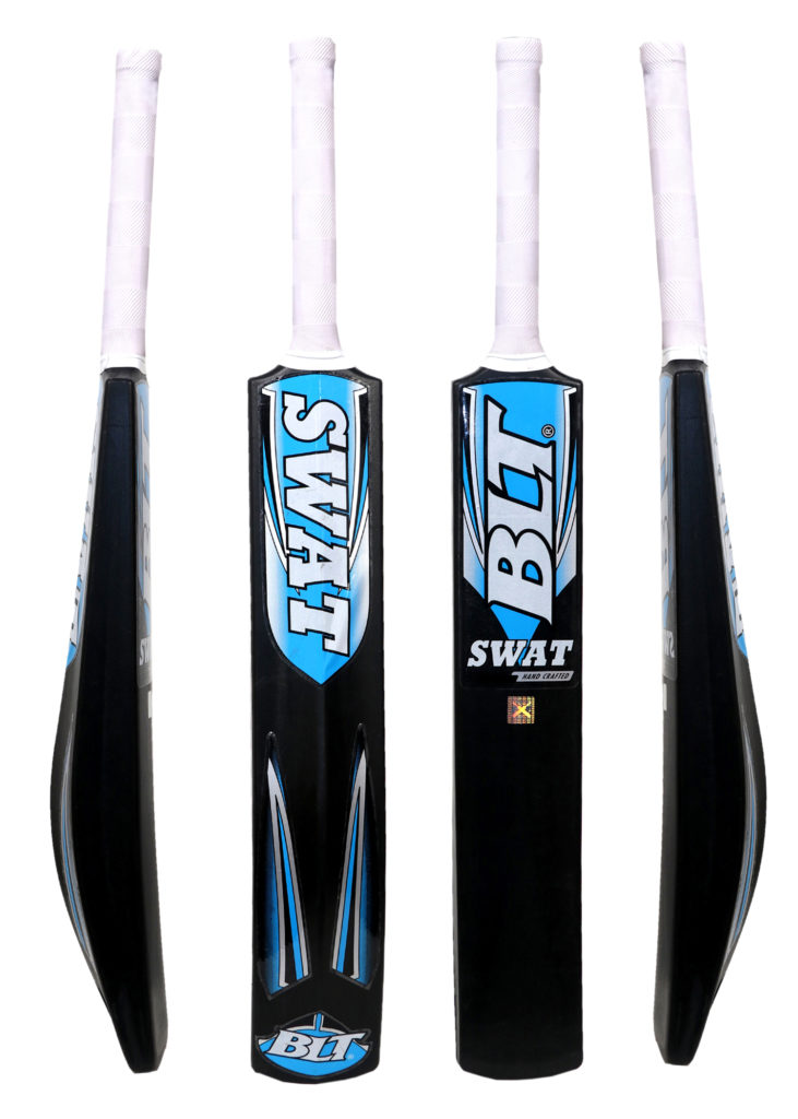 BLT Hard Plastic Cricket Bat Swat with Stump Set and 4pc. tennis balls combo Hard Plastic BAT