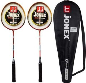 Jonex Faster Aluminum Strung Badminton Racquet (Pack of 2 Rackets) Multicolor