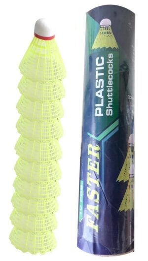 JJ Jonex Faster Plastic Kids Beginner's Practice Shuttle Cocks 10 pcs.(1box)