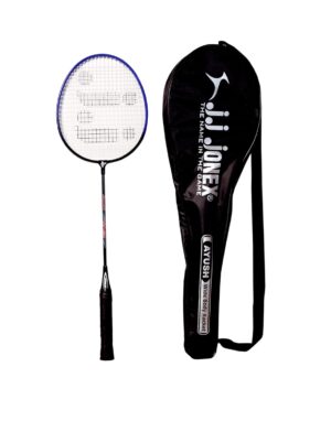 JJ JONEX Ayush Aluminum Badminton Single Rackets Light Weight With Full Cover, Multicolor