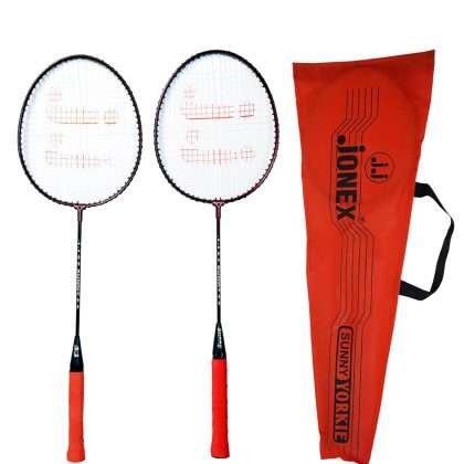 Badminton racquet JJ Jonex Sunny strung pack of 2 multicolour