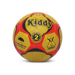 JJ Jonex  Rubber KIDDY Football Size 2, (Multi-Colour)