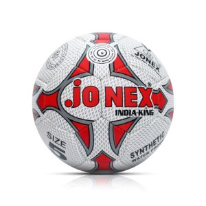 JJ Jonex India King Football Size 5, White