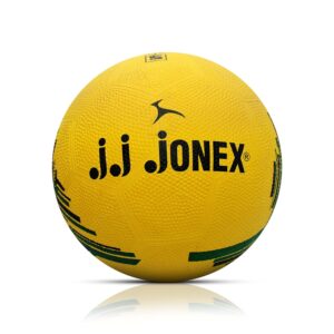 JJ Jonex Brazil Yellow Football/Soccer Rubber Moulded Football - Size: 5