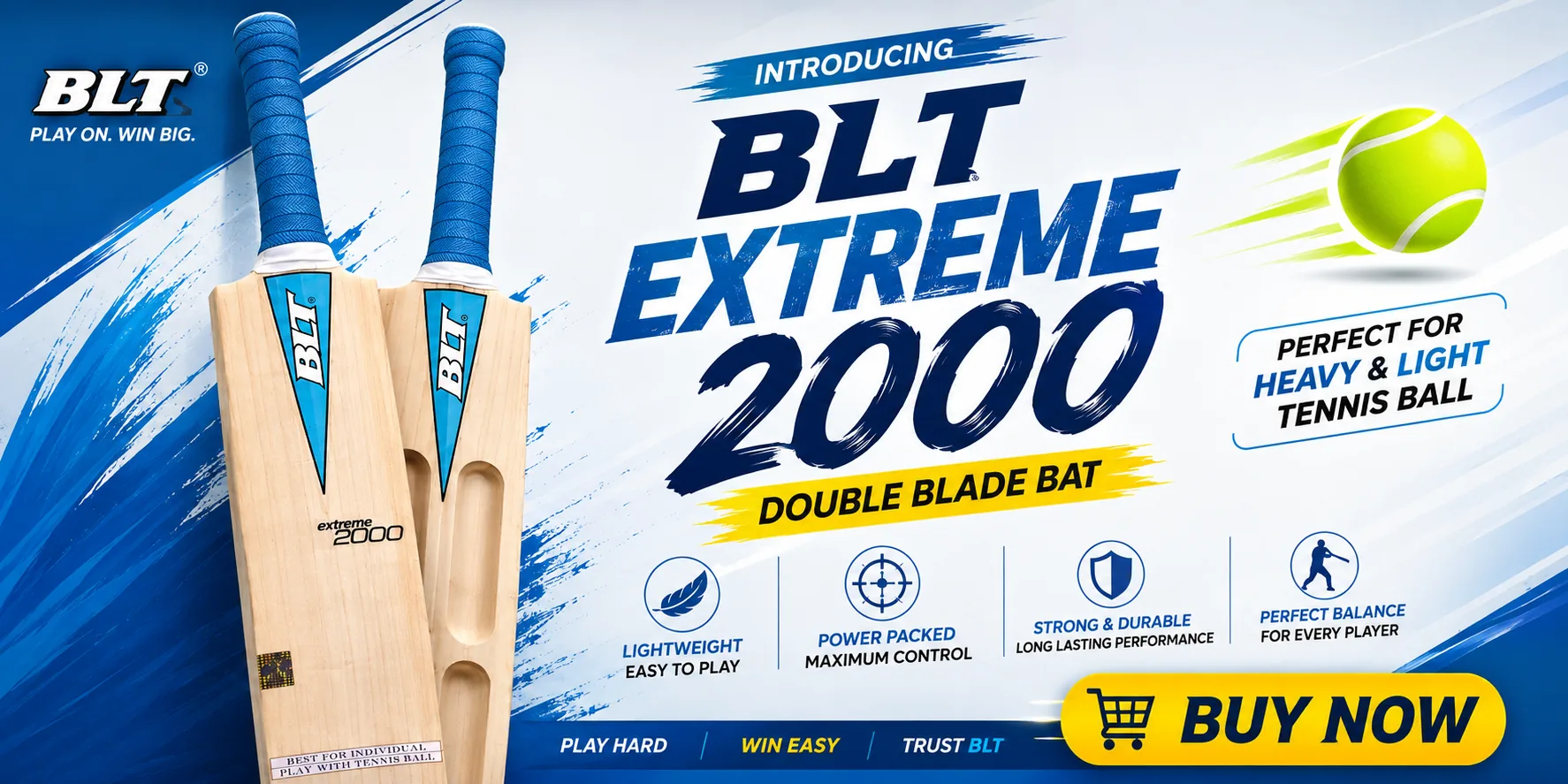 BLT Extreme 2000 Cricket Bat Mobile Banner