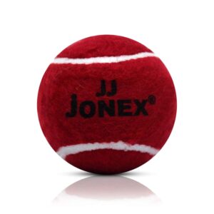 JJ Jonex Tennis Cricket Ball Red Pack of 6